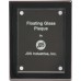Black Piano Finish Floating GLASS Plaque